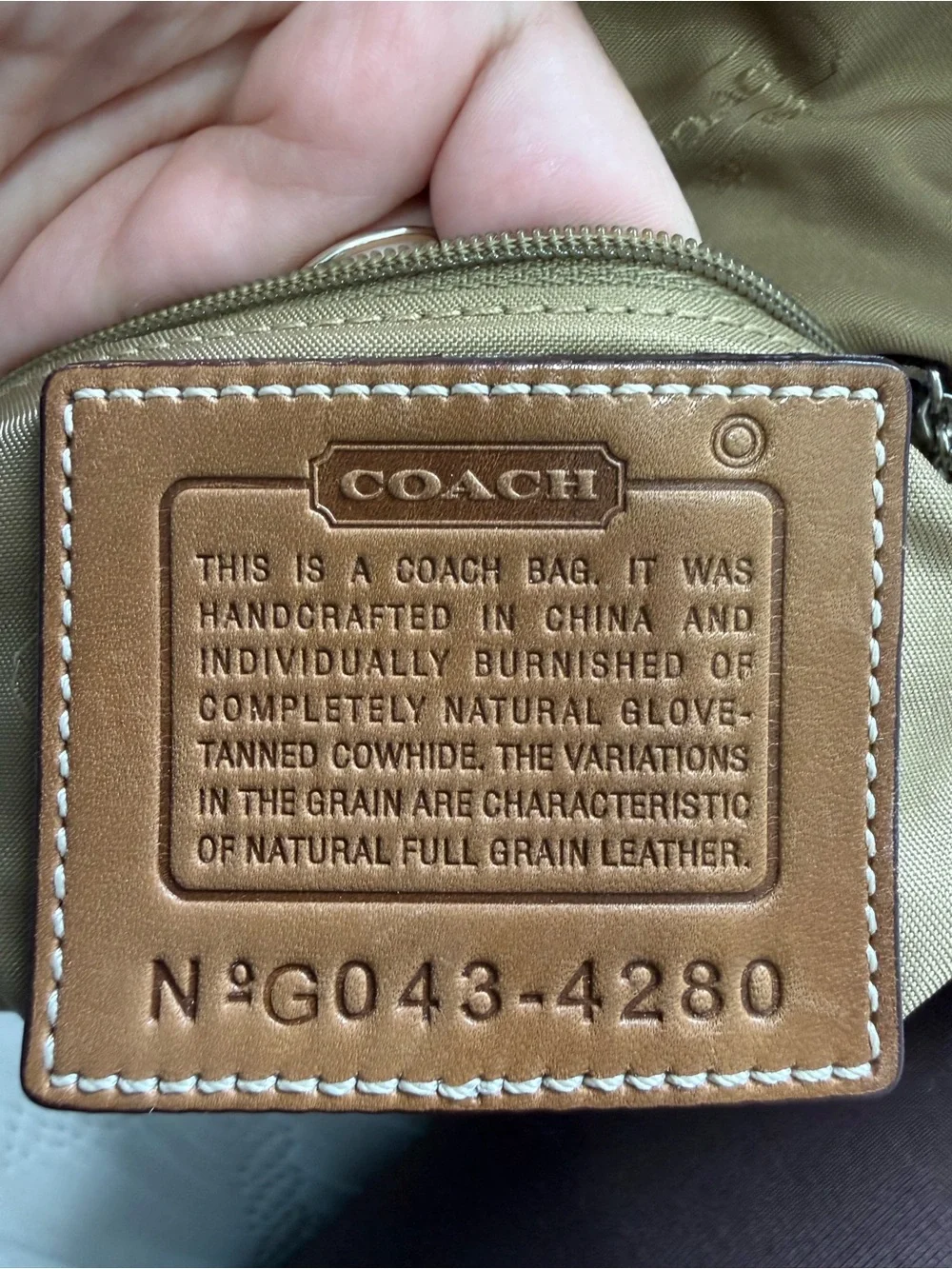 Vintage Coach 4280 Legacy Mini Flap Crossbody Bag Cognac Leather Y2K